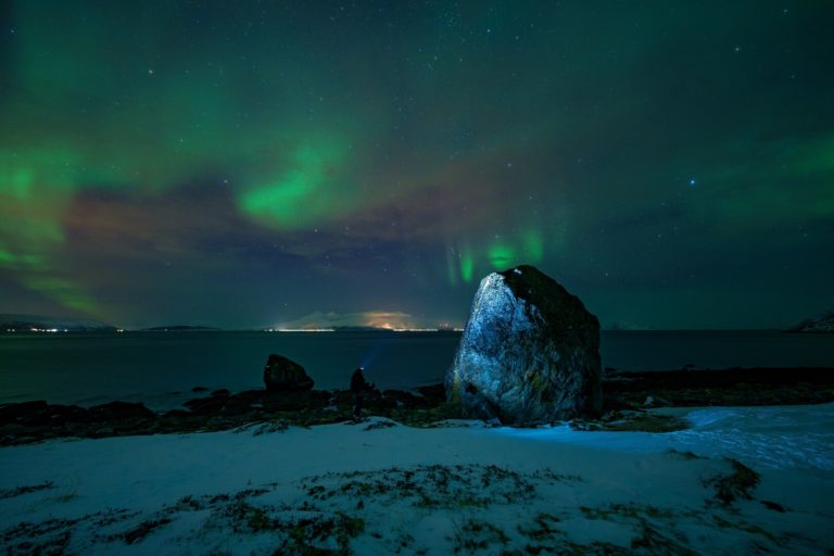The snowshoe hike out to Lyngstuva point is pretty short and easy © Petr Pavlíček / Visit Lyngenfjord