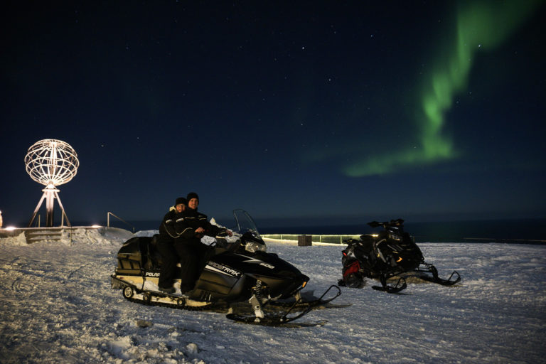 Seeing the Northern Lights at the North Cape is far from guaranteed, but some are lucky ©www.71-nord.no