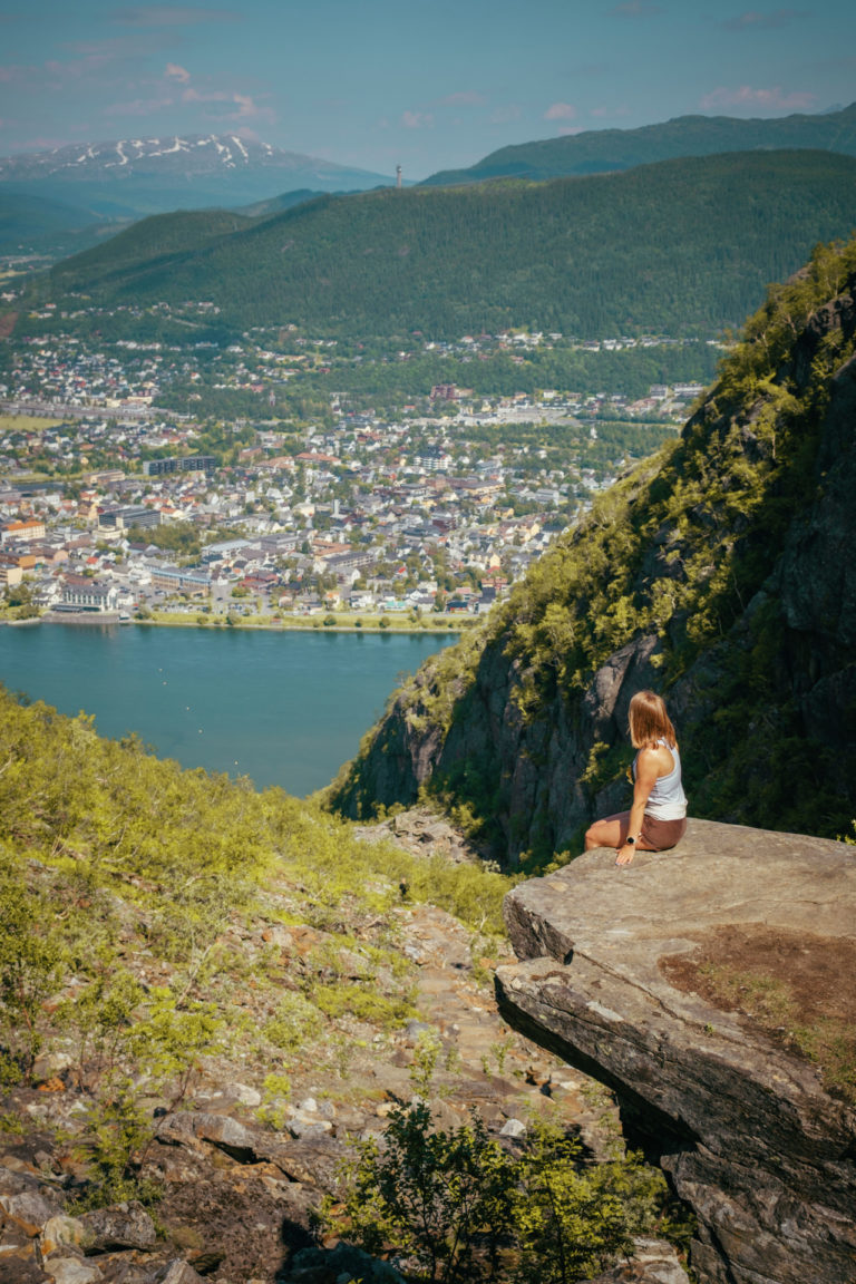 Øyfjellet, Helgelandstrappa and Mosjøen. Photo: Broadstone / Visit Helgeland / Hi North
