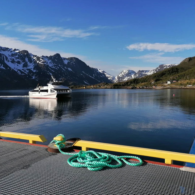 The boat from Alta calling at Altneset © Seiland House