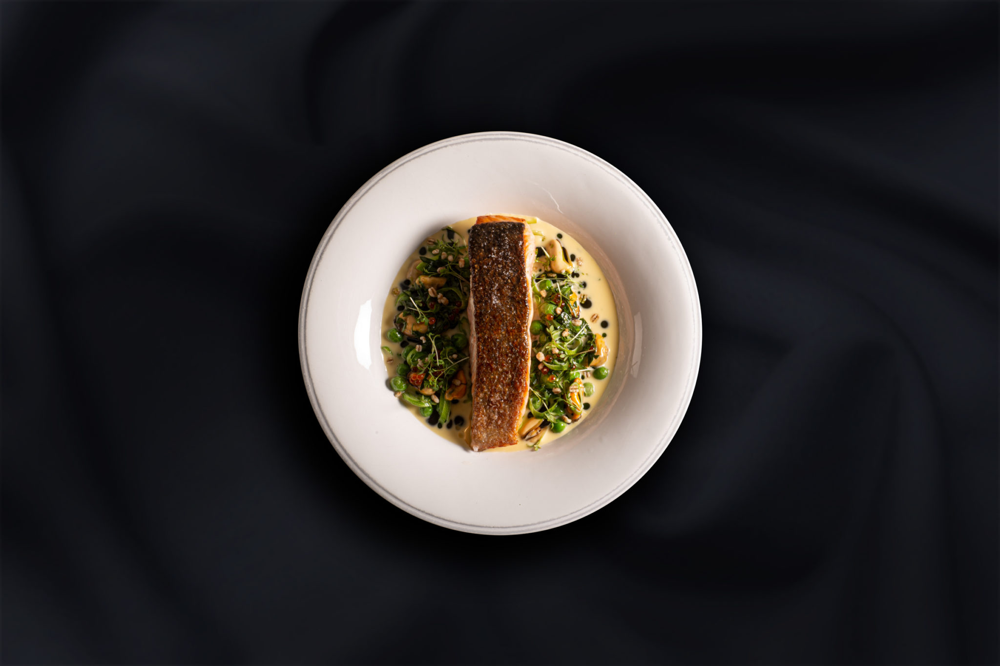 Pan fried Salmon at Senja by Heart - in the village of Torsken on Senja Island © Eirik Nilssen