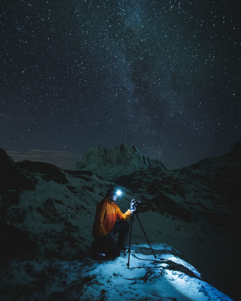 Starry night at Ørnfjordskaret, Senja Island © Steffen Fossbakk