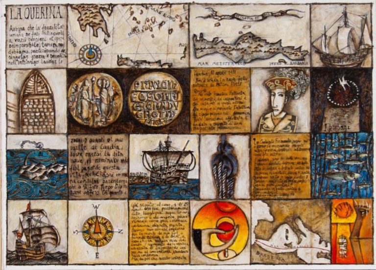 Story of Querina. Artwork: Franco Fortunato. Exhibition: La Storia della Querina. Photo: viaquerinissima.net